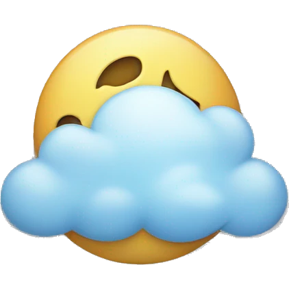 Moon + cloud + star emoji