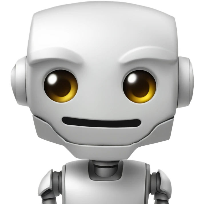 robot qui regarde une feuille de papier emoji