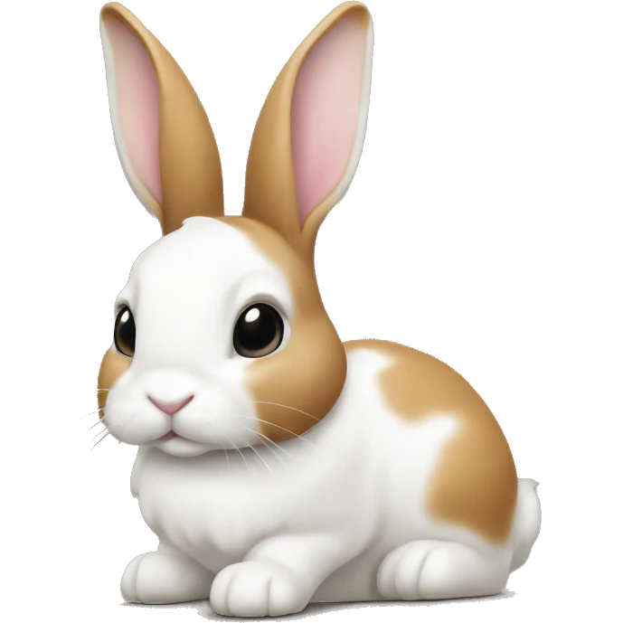 tan and white dutch rabbit  emoji