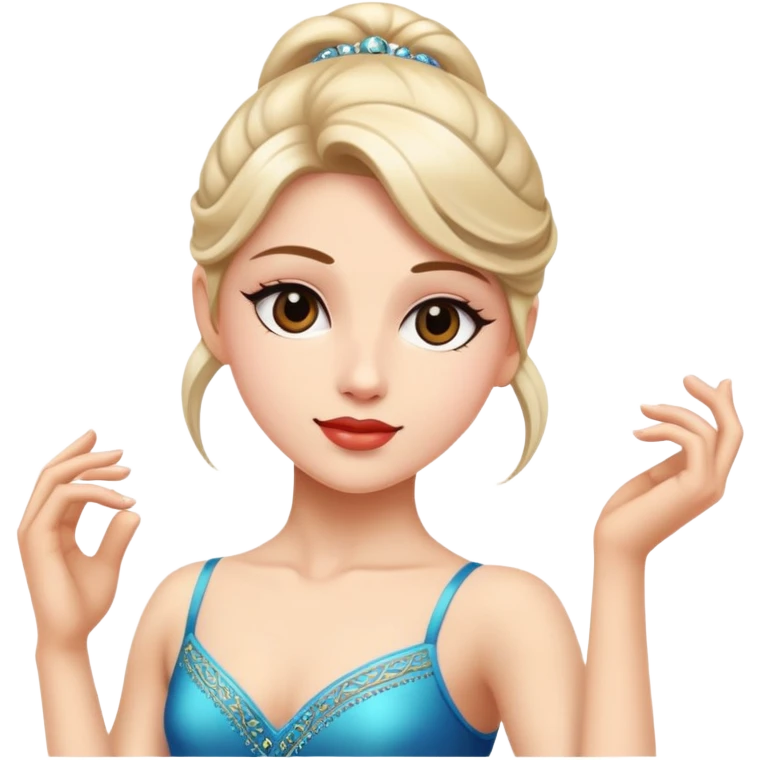 text is saying dancer emoji