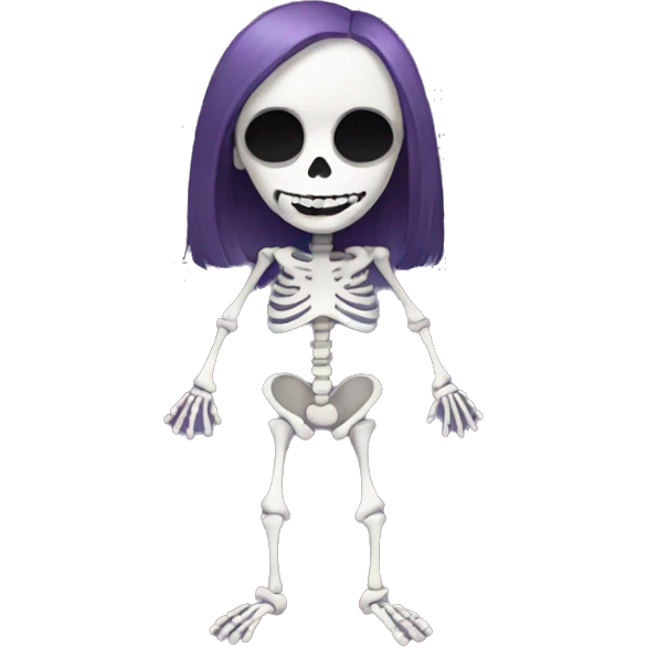 Skeleton girl emoji