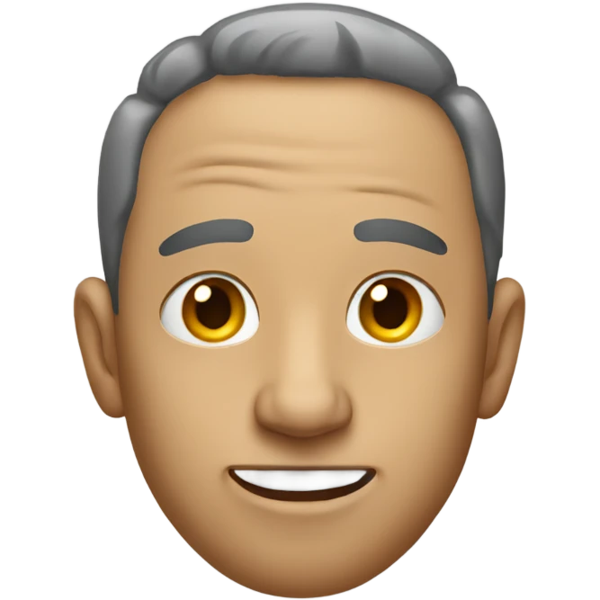 Man with nose falling off emoji