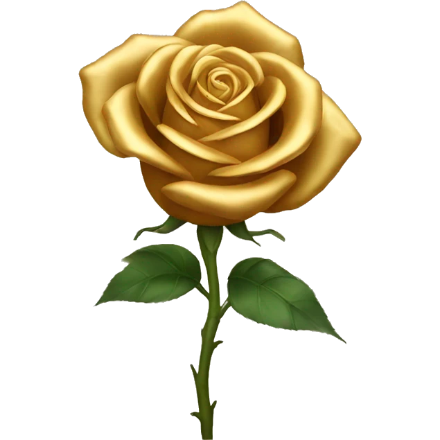 Golden rose emoji