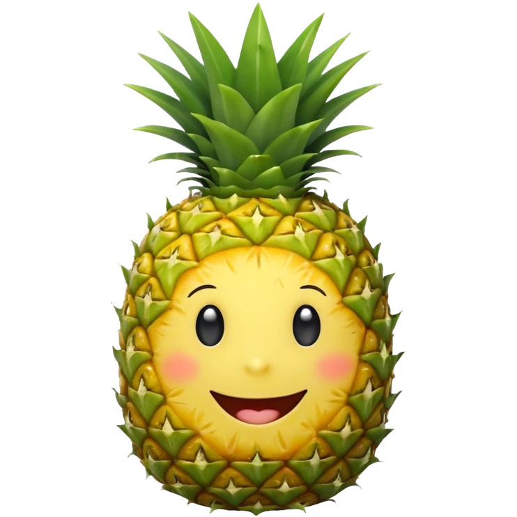 Do a very happy pinapple emoji emoji