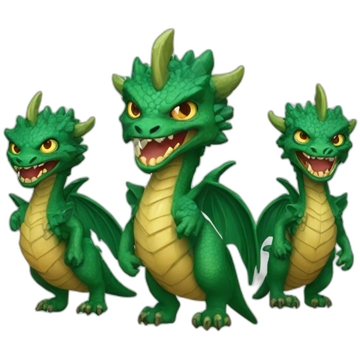 5 headed tiamat emoji