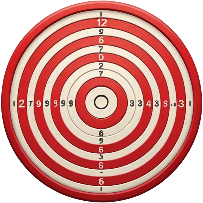 bullseye target emoji in red and white emoji