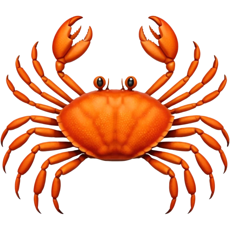 A crab with a total of eight legs emoji