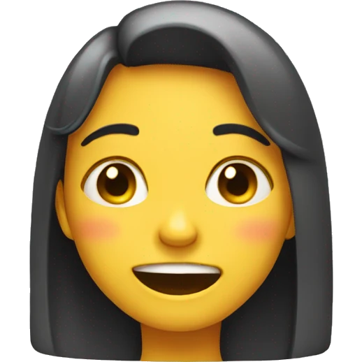 a girl that crying and at the same time laughing emoji