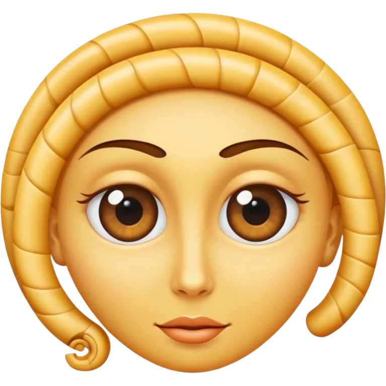 un visage avec les yeux en spirale mais par amour  emoji