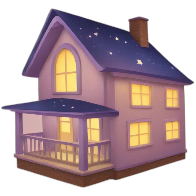 House in stars emoji