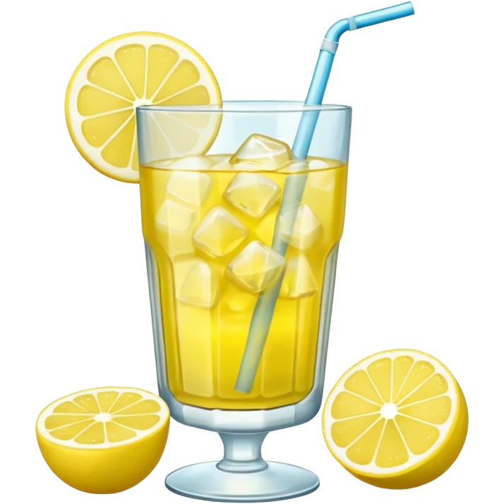 lemonade with big ice emoji