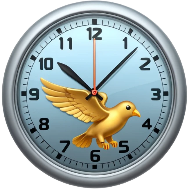 CLOCK FLYING emoji