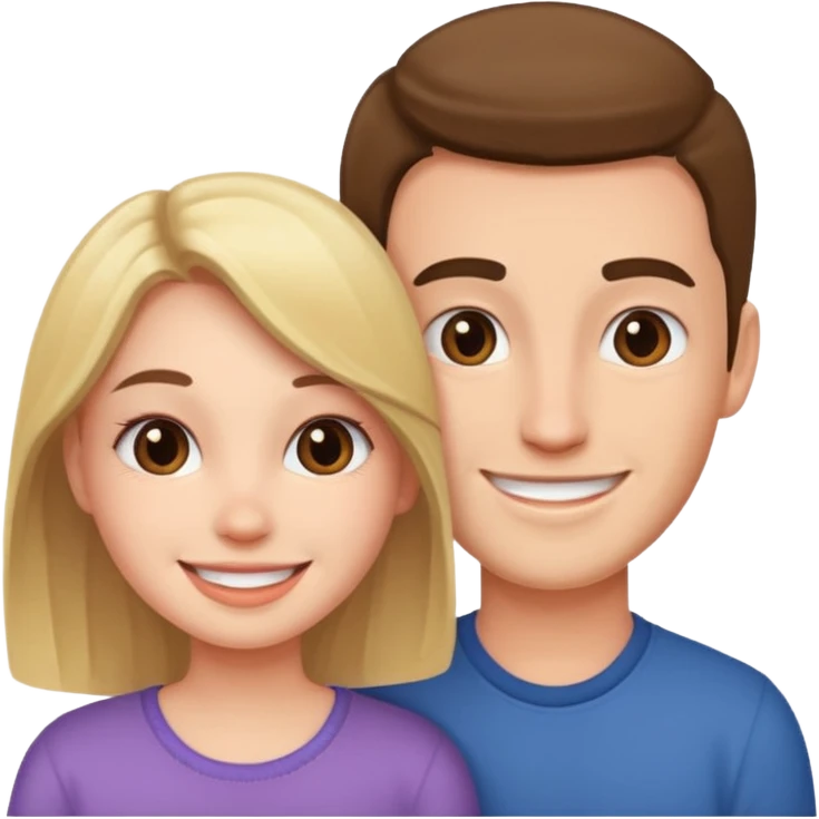 Girl with her boyfriend  emoji