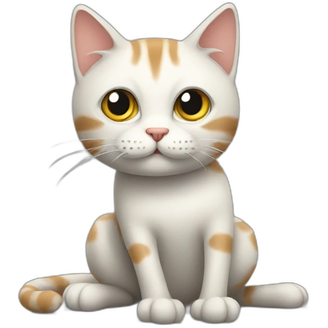 Cat with ten legs emoji