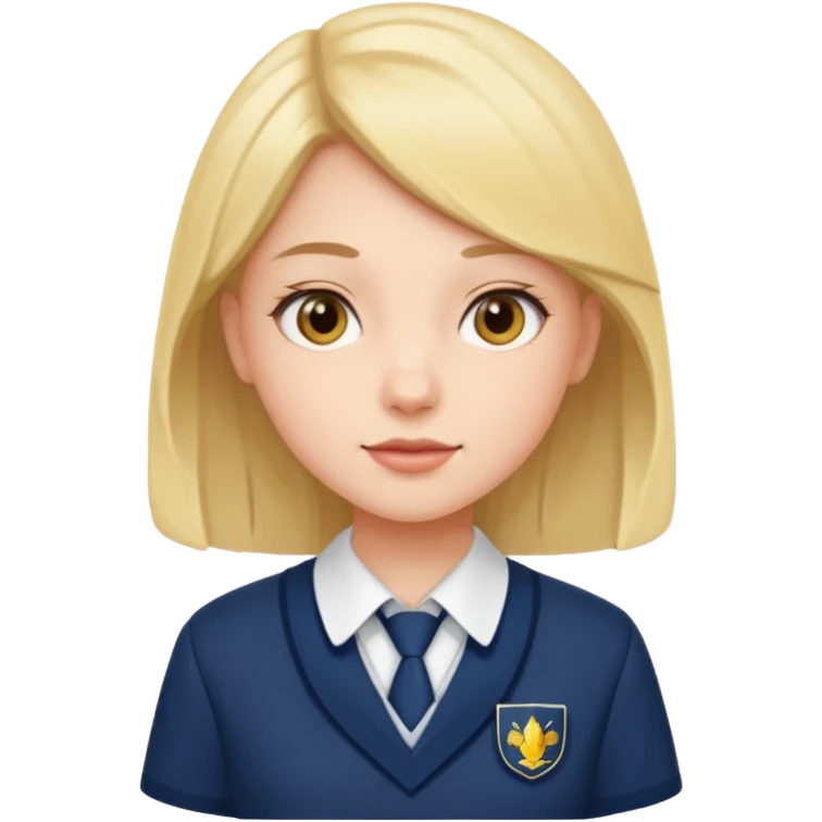 교복입은 단정한 여자 emoji