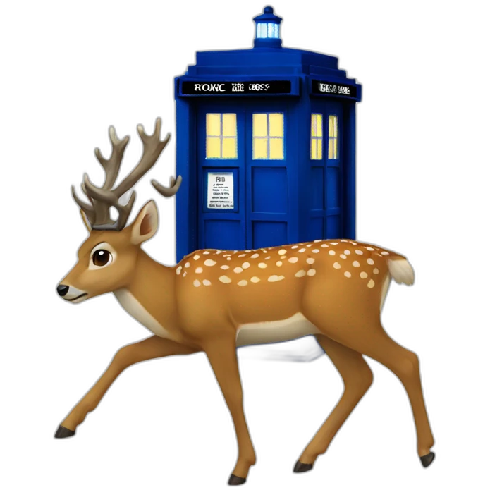 deer tardis emoji