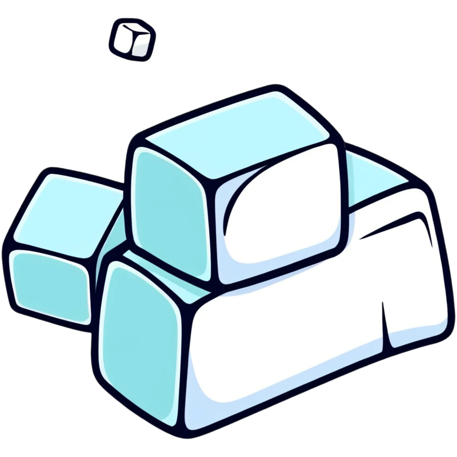 two sugar cubes emoji