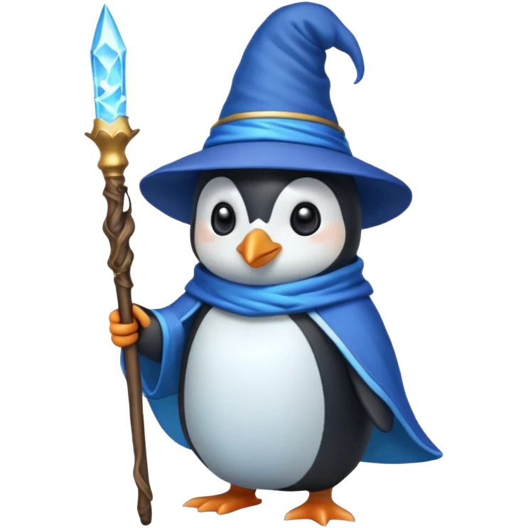 Penguin Wizard emoji