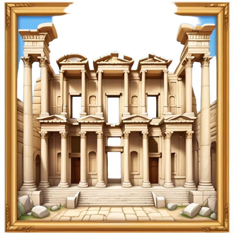 Cinematic Realistic The Library of Celsus Emoji emoji