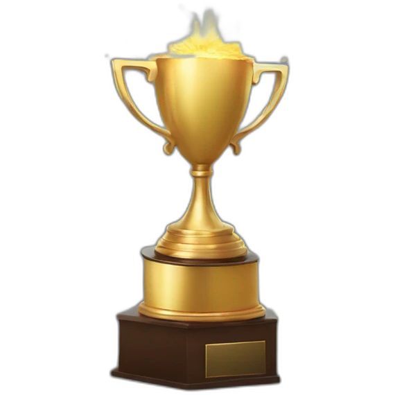trophy, sparks shooting out emoji