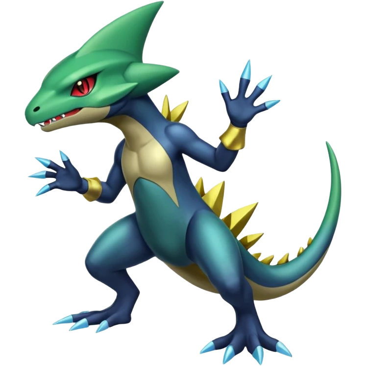 Fraxure-Haxorus-Axew-fusion (full body) emoji