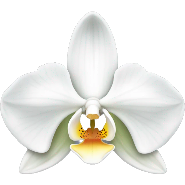 White orchid emoji