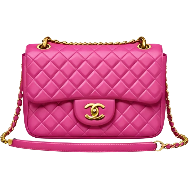 pink chanel mini 25 emoji