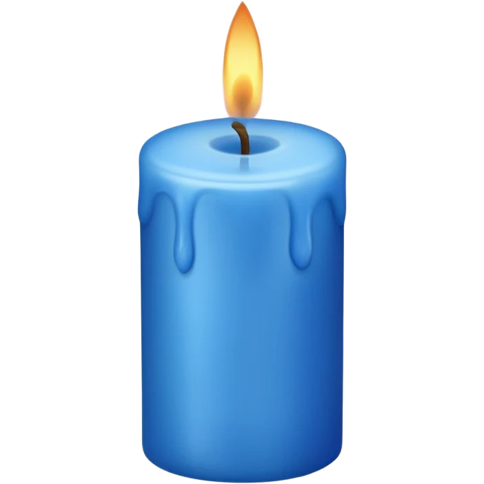 Blue candle emoji