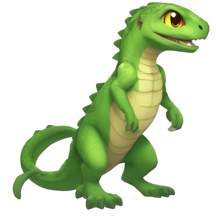 Anthro Sona Fakemon Reptile Full Body emoji