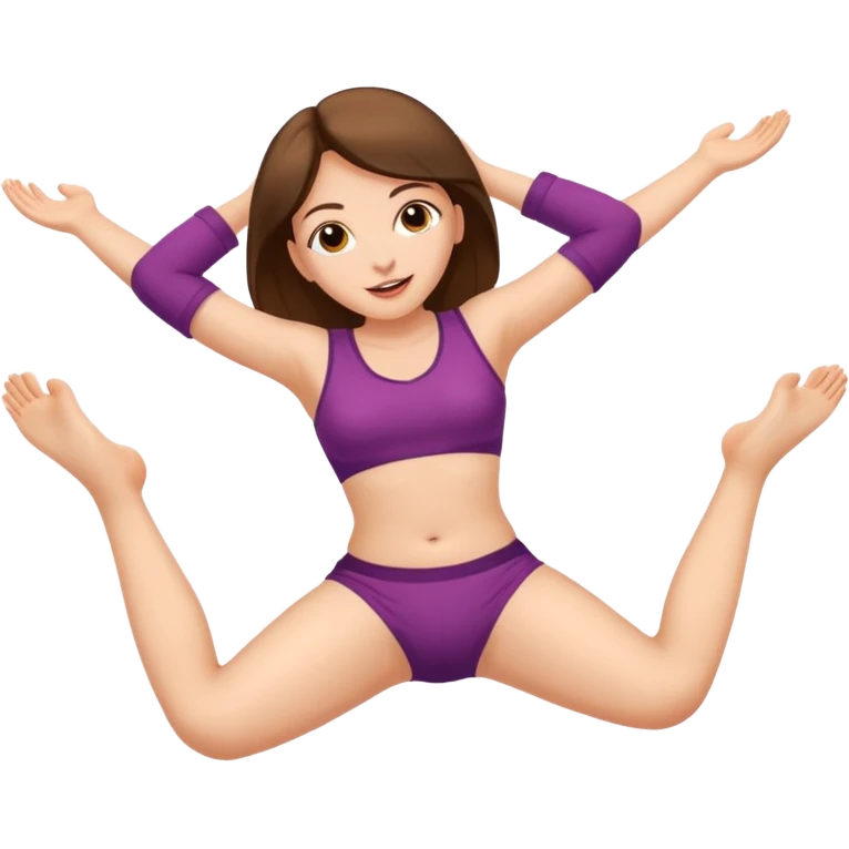 Woman laying on her back with her legs spread open emoji