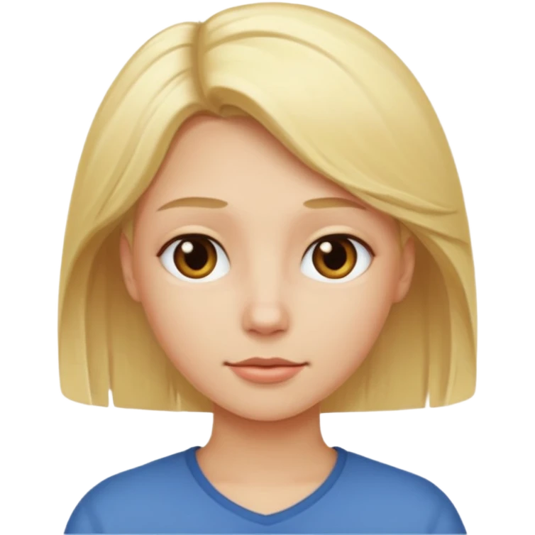 no head,blonde hair emoji