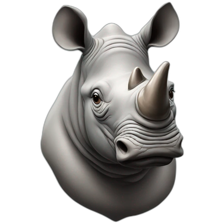 thinking rhino emoji