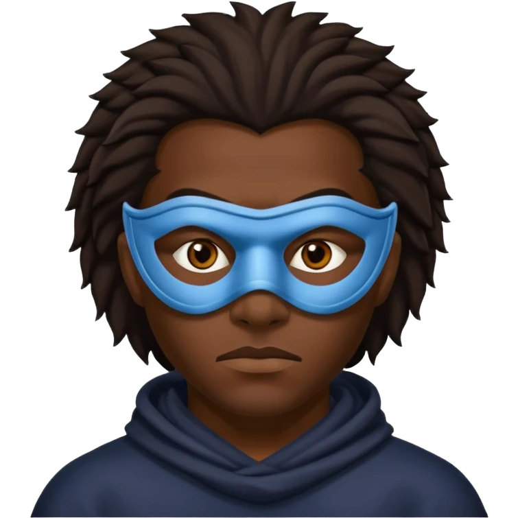 African American mafia with a mask emoji
