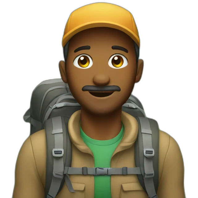 Hiker emoji