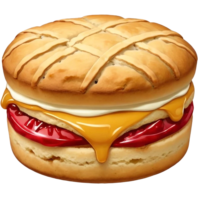 just one scone, no layers in the middle emoji