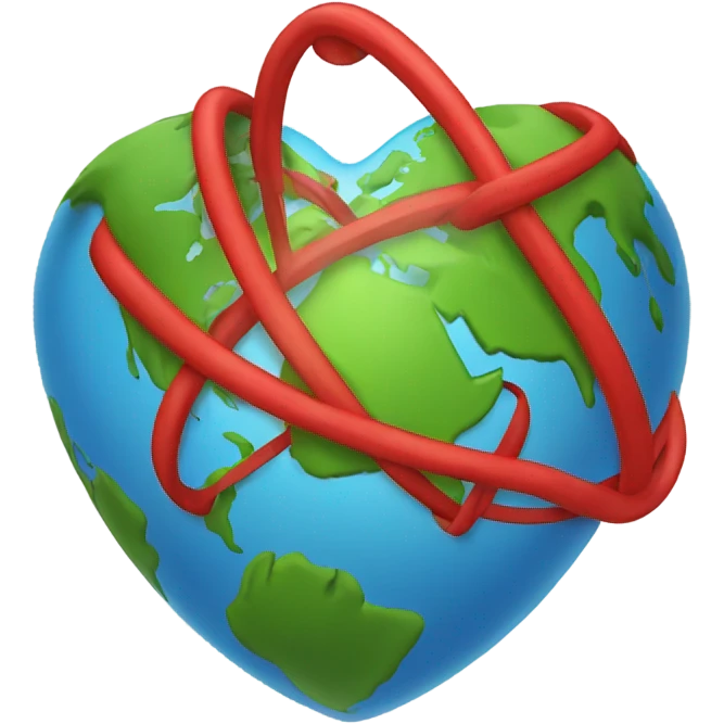 ♥️🌍 emoji