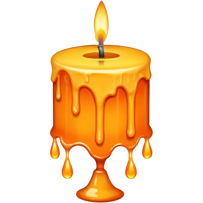 retro candle emoji