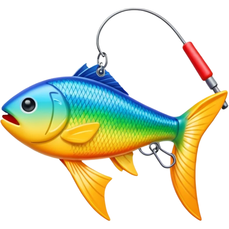 fake bait fishing emoji