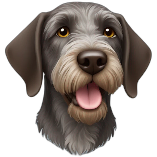German Wirehaired Pointer dog emoji