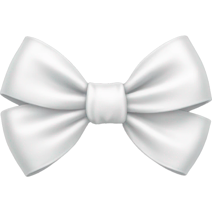 White bow  emoji