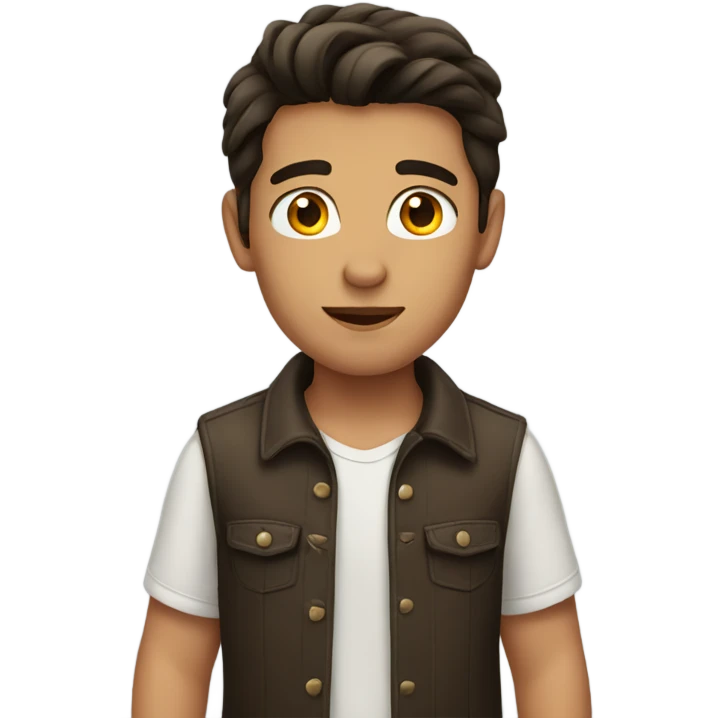 Brunette boy emoji