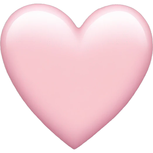 Light pink heart emoji