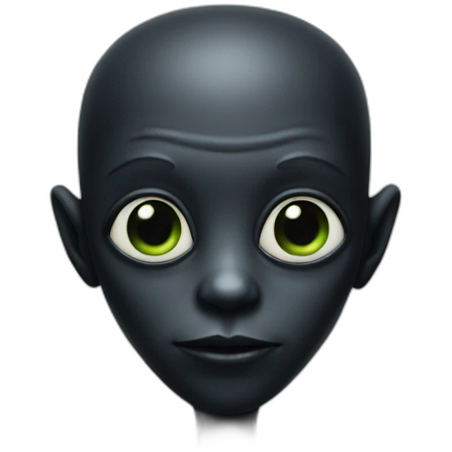 black alien emoji
