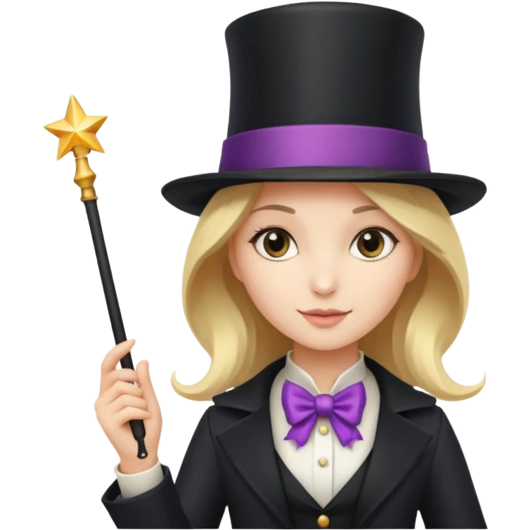 Girl as magician emoji