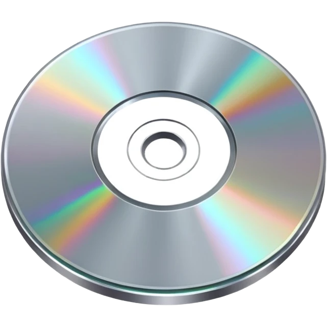 shiny CD tilted emoji