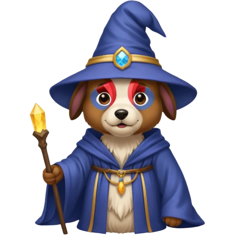 Dog wizard emoji