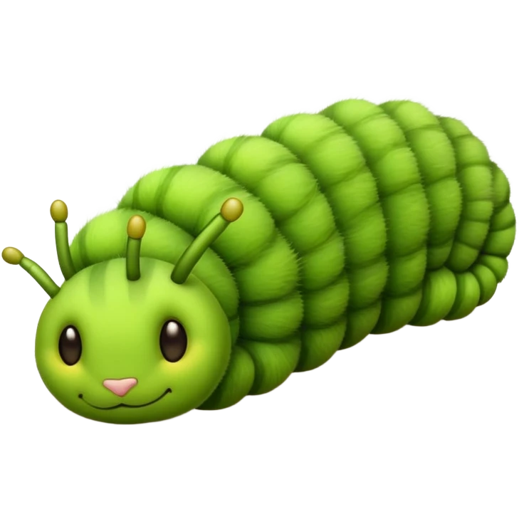 caterpillar sleeping emoji