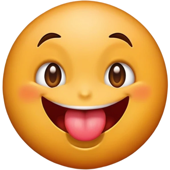 Emoji with eyes rolling up and tongue out and make him look zesty emoji