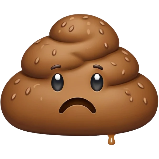 Sad poop emoji
