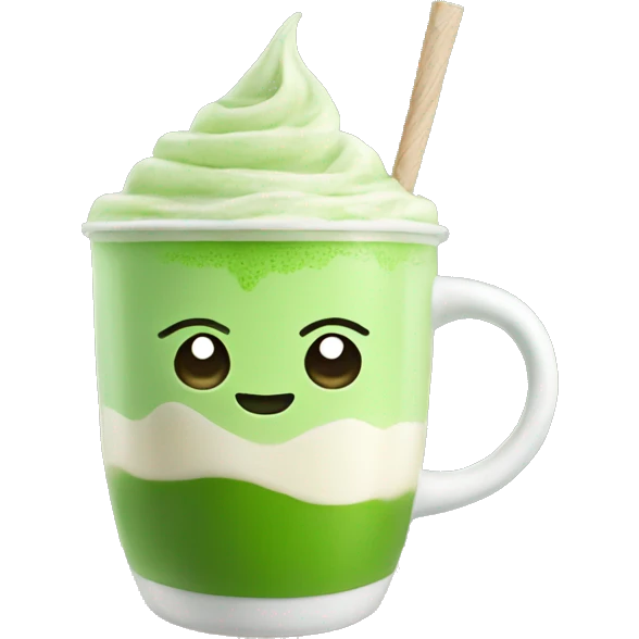 Matcha latte emoji